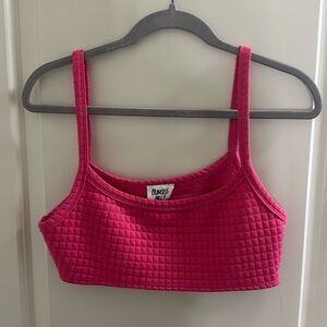 Pink crop top